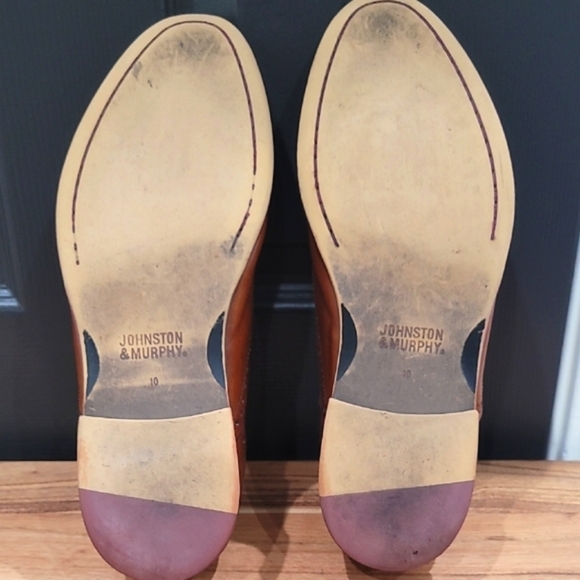 Johnston & Murphy Brown Leather Men's Derbys - Picture 7 of 7